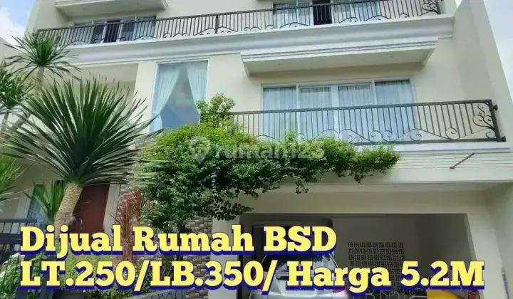 Rumah  mewah diBSD cluster Premium siap huni harga  murah 2