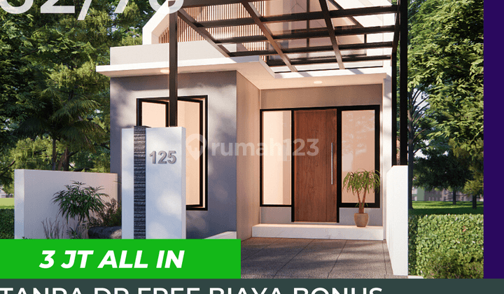 Rumah murah 3jt All in fasilitas smarthome system bonus kanopi 2