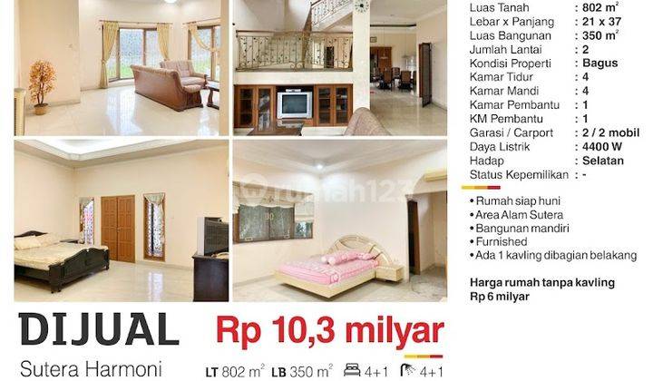 FOR SALE RUMAH MEWAH DESIGN CLASSIC - Sutera Harmoni, Alam Sutera 2