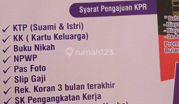 Dijual Perumahan subsidi dp 0% tanda jadi 1 jutaan 2