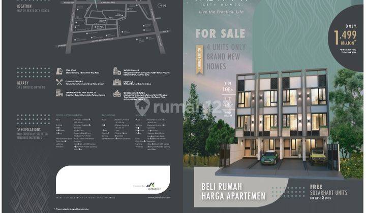 Rumah 4 Unit Brand New di Duri Kepa 2