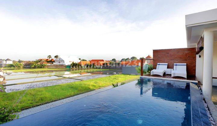 2 br villa di batu belig dengan view pemandangan sawah 1