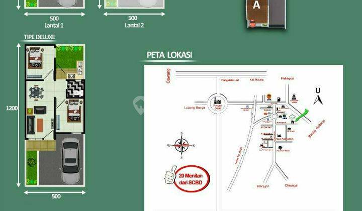 Rumah 2 Lantai dengan one gate system di jatiasih 1