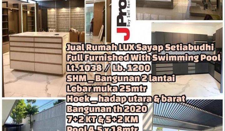 Jual Rumah Lux Full Furnished Sayap Setiabudhi Siap Huni 1