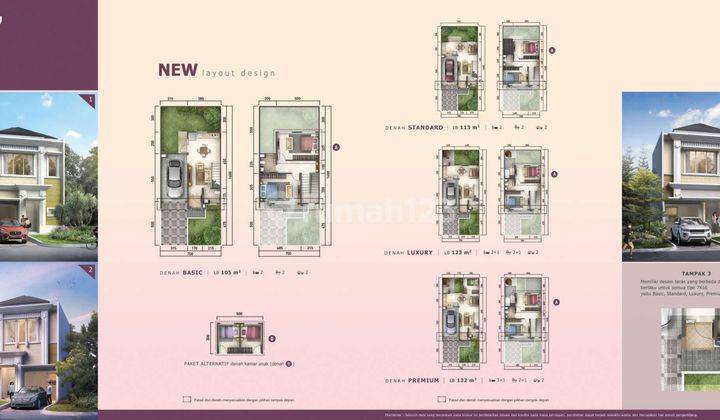 Dijual Rumah Cluster Caribbean,Type 7-Standard 2