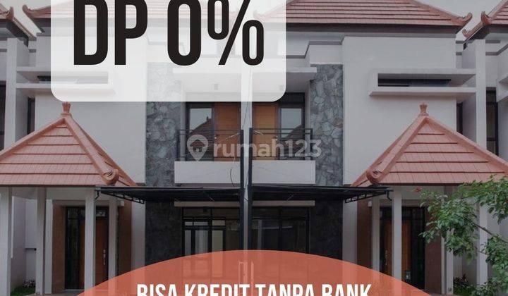 Kok Bisa DP 0%  Rumah Cantik Nuansa Bali pertama di Kota Bandung 1