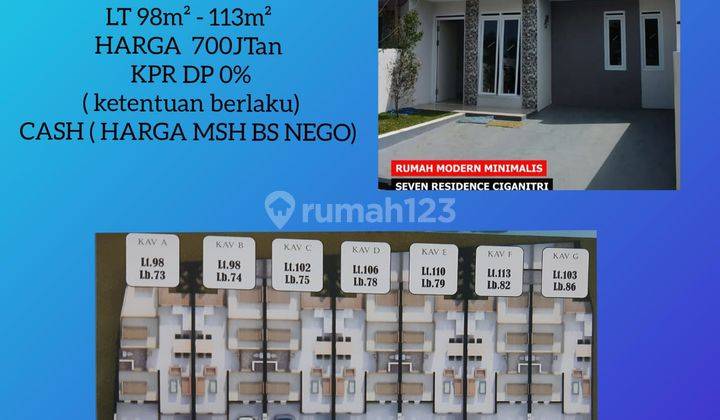 Jual 7 Unit 100% Rumah Baru Minimalis Ciganitri  1