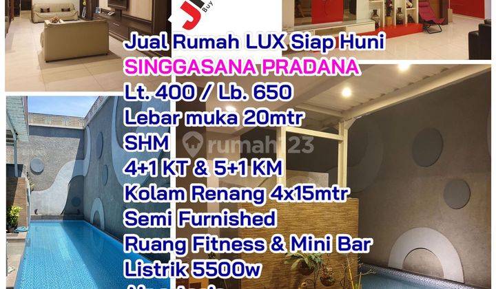 Jual Rumah Lux Siap Huni Singgasana Pradana Jarang Ada 1