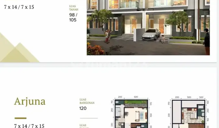 Rumah Ketintang Puri Indah Murah Tengah Kota Modern Gunung Sari 1