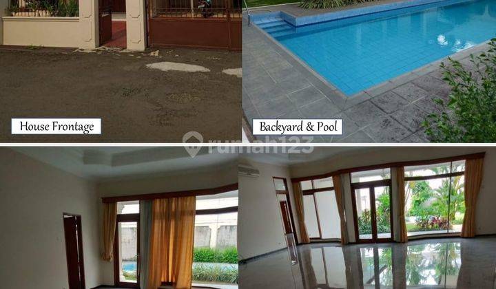 Rumah Asri ada Kolam Renang Melati Raya Direct Owner 1