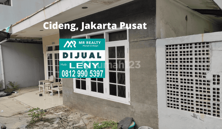 RUMAH LAMA DI CIDENG, JAKARTA PUSAT, BEBAS BANJIR, LOKASI STRATEGIS 1