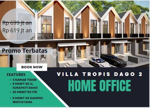 DP 250JT Villa Dago Tropis 2 lantai 10 menit ke Kota Bandung  1