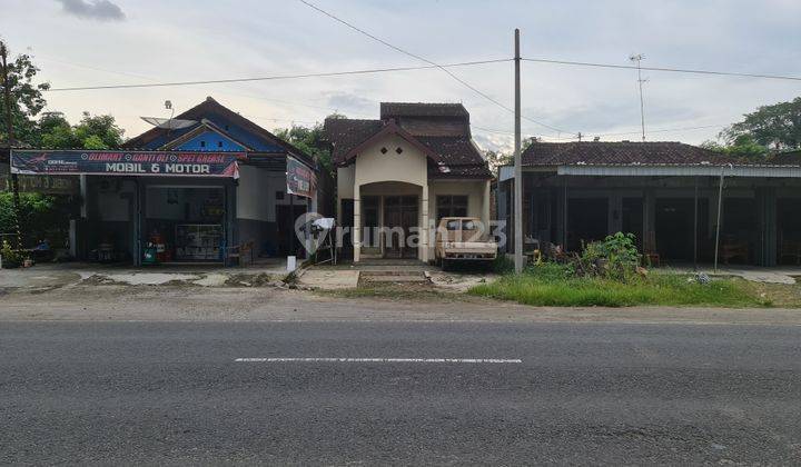 Tanah ada bangunan rumah di pinggir jalan nguter sukoharjo 1