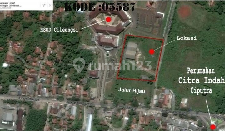 KODE :05587(Jf) Kavling Cileungsi, Luas 11. 160 Meter KODE :05587(Jf) Kavling Cileungsi, Luas 11. 160 Meter