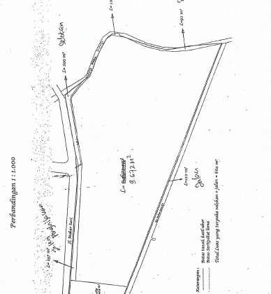 Tanah Luas 9672 m2 di Mekar Sari, Antapani 1