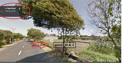Tanah di Raya Krasan Badung,Bali