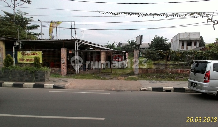 Tanah 3.019m2 di Jalan Raya dekat Pintu Tol Jatiasih