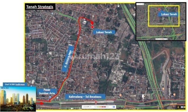 Turun Harga Tanah Strategis 5 Mnt Tol Jatibening 400m2 2