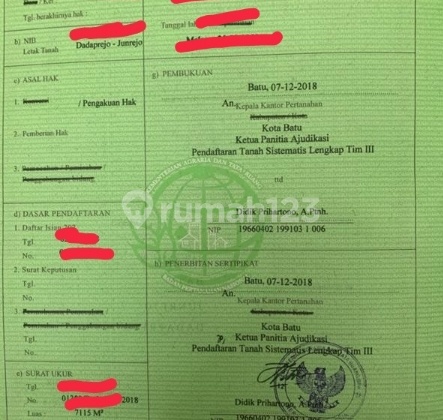 Dijual Tanah murah Komersil di Batu Malang Jawa Timur Dijual Tanah murah Komersil di Batu Malang Jawa Timur