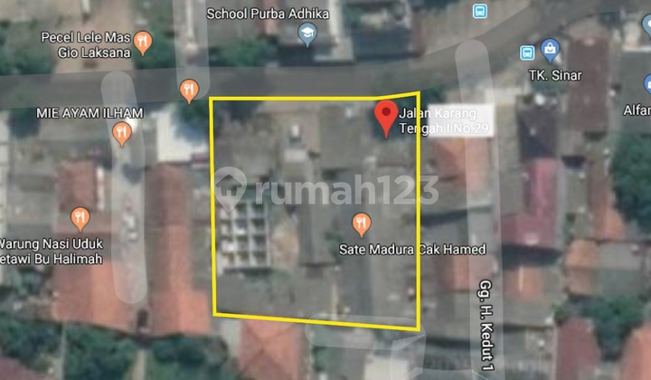 PLOT LEBAK BULUS FOR OFFICE BUILDING, ROADSIDE WORKSHOP ON MAIN ROAD