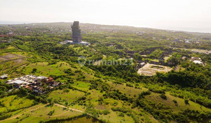 tanah di belakang GWK dengan view pantai dan airport 1