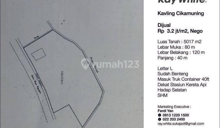 DISEWA TANAH LOKASI SANGAT STRATEGIS. DEKAT PINTU TOL CIKAMUNING PADALARANG 1