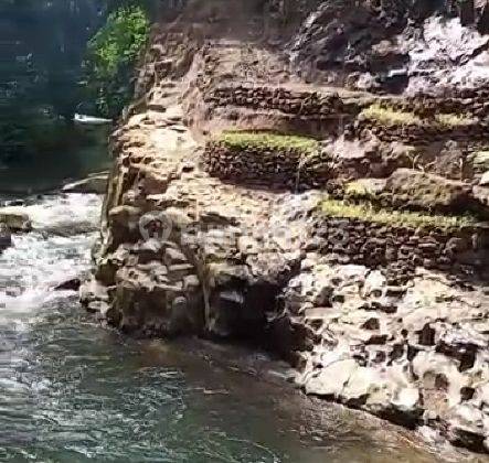 Super beautiful land View of paddy fields valley banks of the Pakerisan river waterfall 1