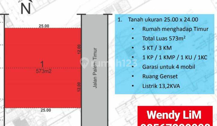 TANAH BONUS RUMAH at Jl PALEM TIMUR, DURI KEPA (TERMURAH) 2