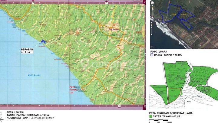 TANAH TEPI LAUT AREA PANTAI BERABAN TABANAN 1