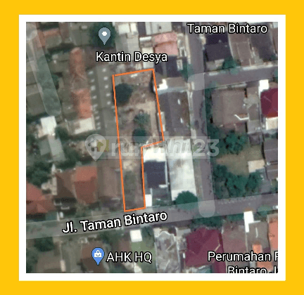 Ayo Para Investor!!! Tanah di lokasi Strategis Luas Tanah 1200m2 Hadap Selatan Perumahan Taman Bintaro Sektor 2 BEST PRICE 1