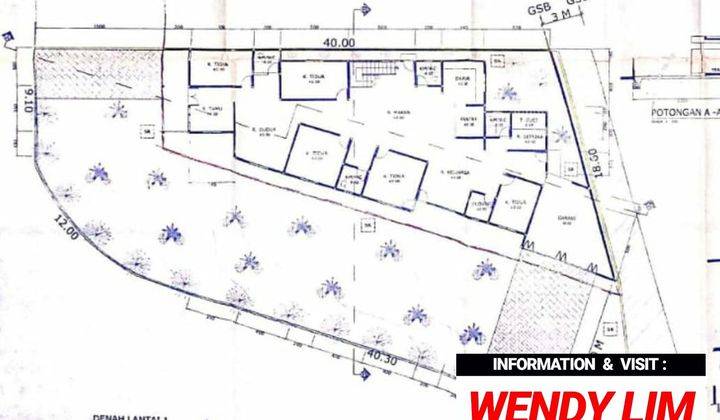 RUMAH LAMA, LUAS di AREA KOMERSIL Jl SENOPATI RAYA, SCBD 1