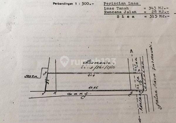 Tanah Fatmawati Raya , Tanah Ex Ruko Dekat Setasiun M R T H. Nawi 2