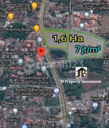 Tanah Strategis Ungaran Kota
Jalan Propinsi 1