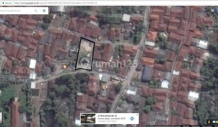 Tanah LT 537 m² (19x36) di Desa Ciomas Bogor Jawa Barat 1