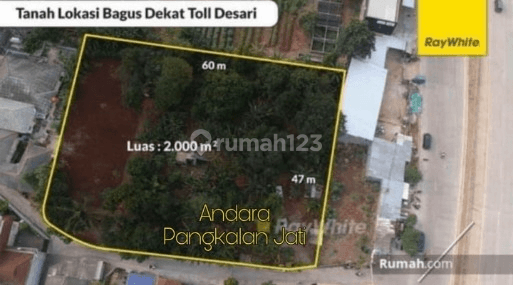 AYO PARA INVESTOR!!! TANAH STRATEGIS DEKAT AKSES TOL PINTU ANDARA BEST PRICE 2