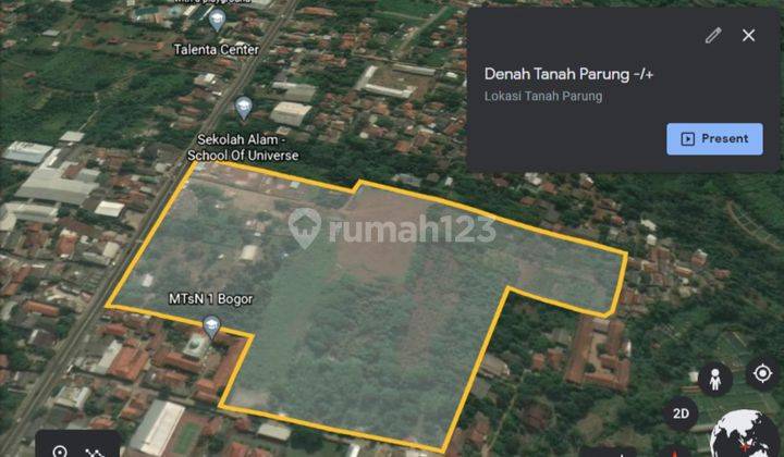 Parung, Luas tanah 54.000 m2, Cocok Untuk  Apartemen, Pergudangan, Pabrik maupun Sekolah 1