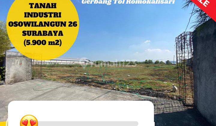 TANAH INDUSTRI STRATEGIS COCOK UNTUK PABRIK/PERGUDANGAN OSOWILANGON 1