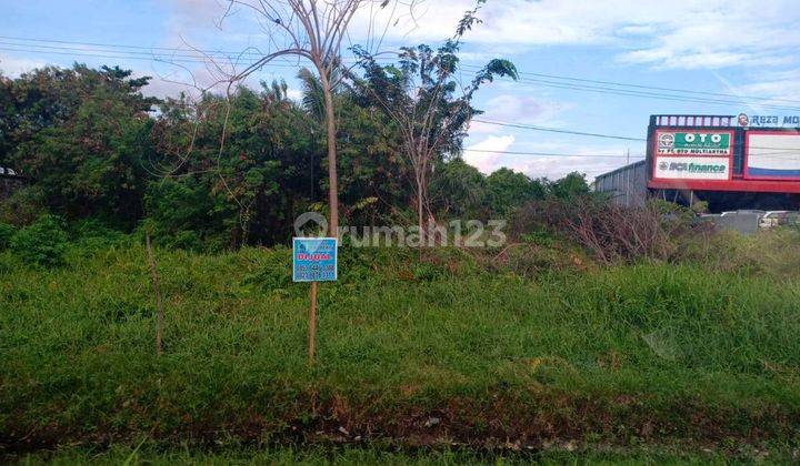 Tanah murah, tengah kota, tepi jalan besar dan nego di Jl. Soekarno Hatta - Pekanbaru 1