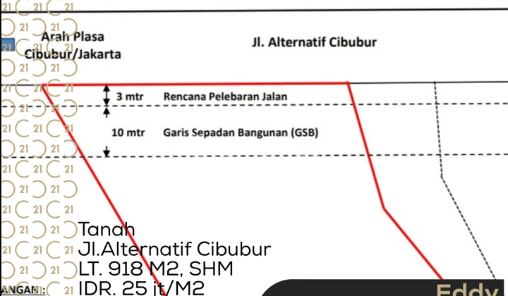 Tanah Darat/Kavling Pinggir Jalan Raya 1