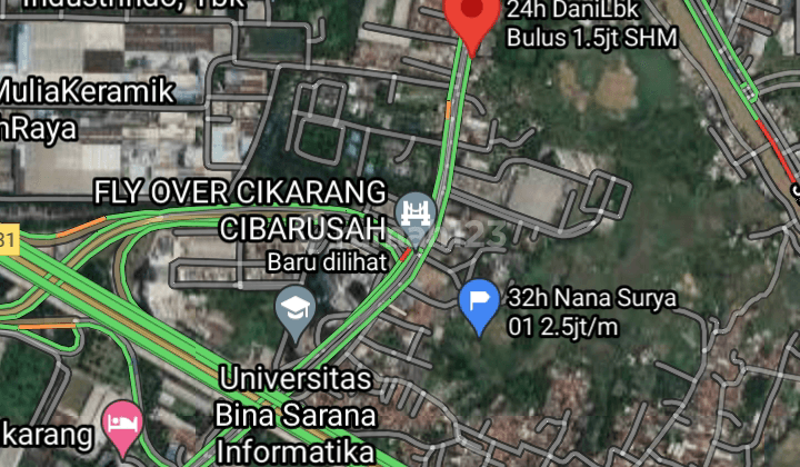 Tanah jl Raya Cikarang 1