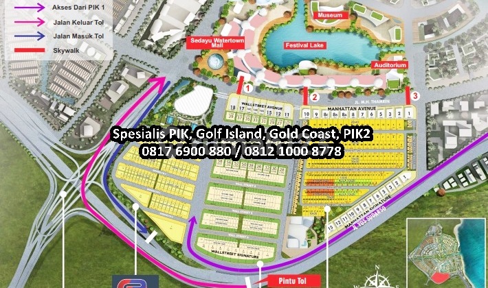 Kavling Komersial PIK 2, luas 2748 M2, Posisi Bagus