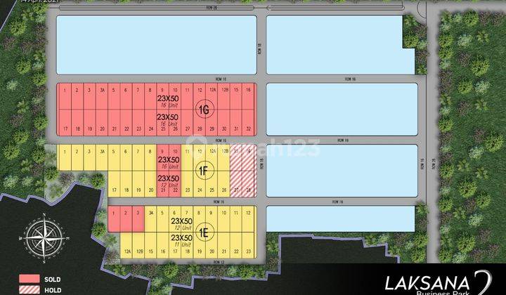 Kavling atau Lahan kosong di pergudangan Laksana pakuhaji izin industri akses kontainer 40 feet 1