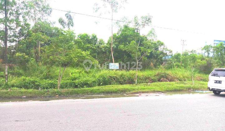 Dijual tanah tengah kota, pinggir jalan besar Soekarno Hatta, Nego - Pekanbaru 1