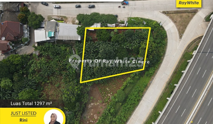 Brigif Raya, depan pintu tol Brigif Desari luas 1297 m²