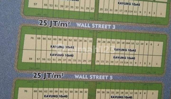 Commercial lot boulevard Wallstreet