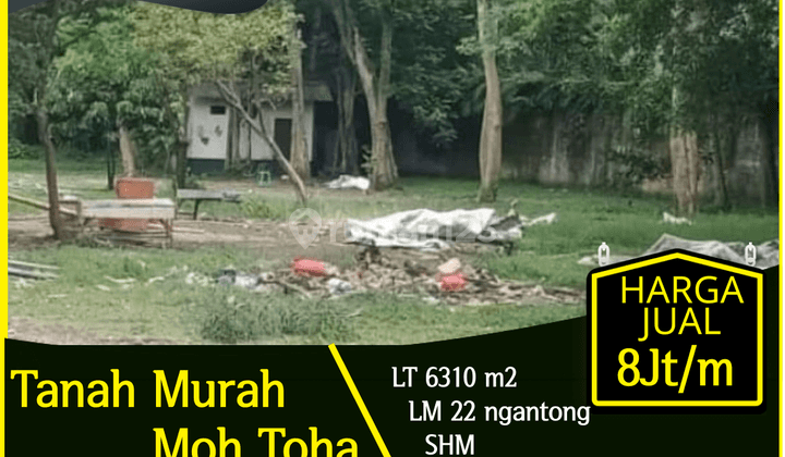 Murah Tanah Luas 6.310m di Moh Toha, Bandung  1