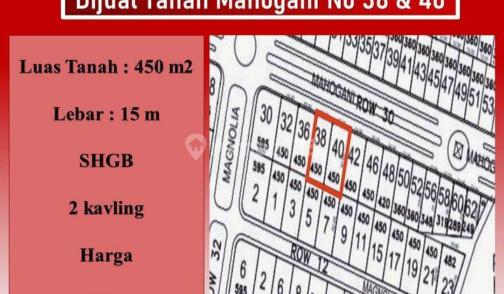 Mahogani. Tanah Dijual Kotak di Budi Indah Setiabudi 1