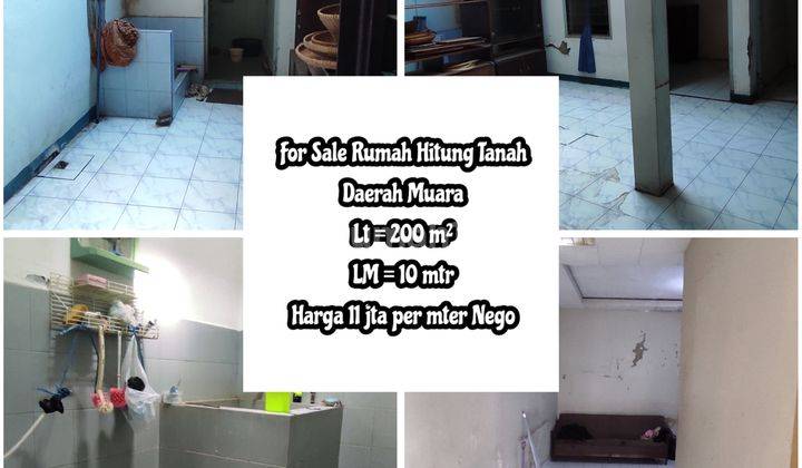 For Sale Rumah Hitung Tanah Daerah Perumahan Muara 1