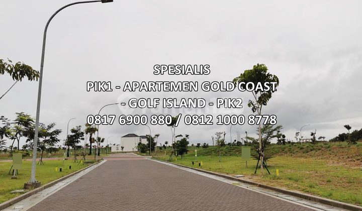 Dijual Kavling Golf Island PIK, 12x30, View Danau, Pantai Indah Kapuk 