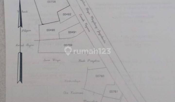 Tanah dijual di Jl. Raya magelang-yogya 2